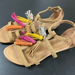 Nicole Fringe Sandals